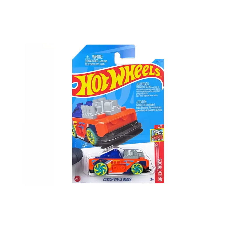 Mattel Hot Wheels - Αυτοκινητάκι Brick Rides, Custom Small Block (2/5) HKH16 (5785)