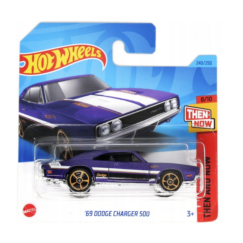 Mattel Hot Wheels - Αυτοκινητάκι Then And Now 8/10 , '69 Dodge Charger 500 HKJ46 (5785)