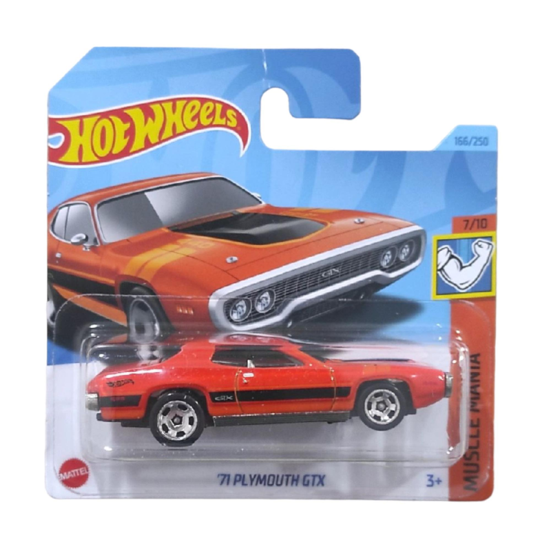 Mattel Hot Wheels - Αυτοκινητάκι Muscle Mania, ΄71 Plymouth GTX (7/10) HKJ56 (5785)