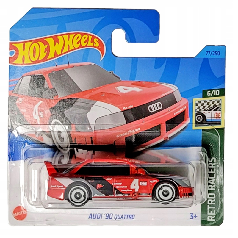 Mattel Hot Wheels - Αυτοκινητάκι Retro Racers 6/10 , Audi 90 Quattro HKJ81 (5785)