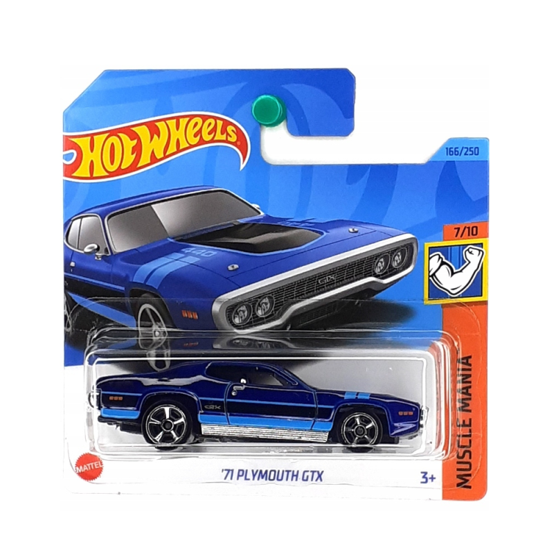 Mattel Hot Wheels - Αυτοκινητάκι Muscle Mania 7/10 ,´71 Plymouth GTX HKK91 (5785)