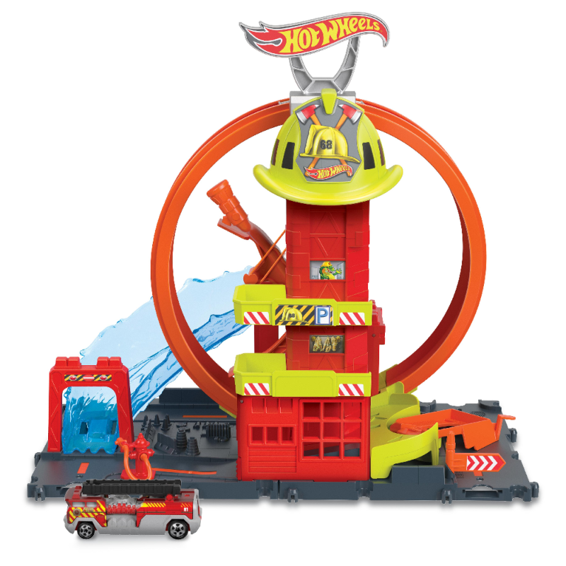 Mattel Hot Wheels - City Πίστα Πυροσβεστικός Σταθμός HKX41