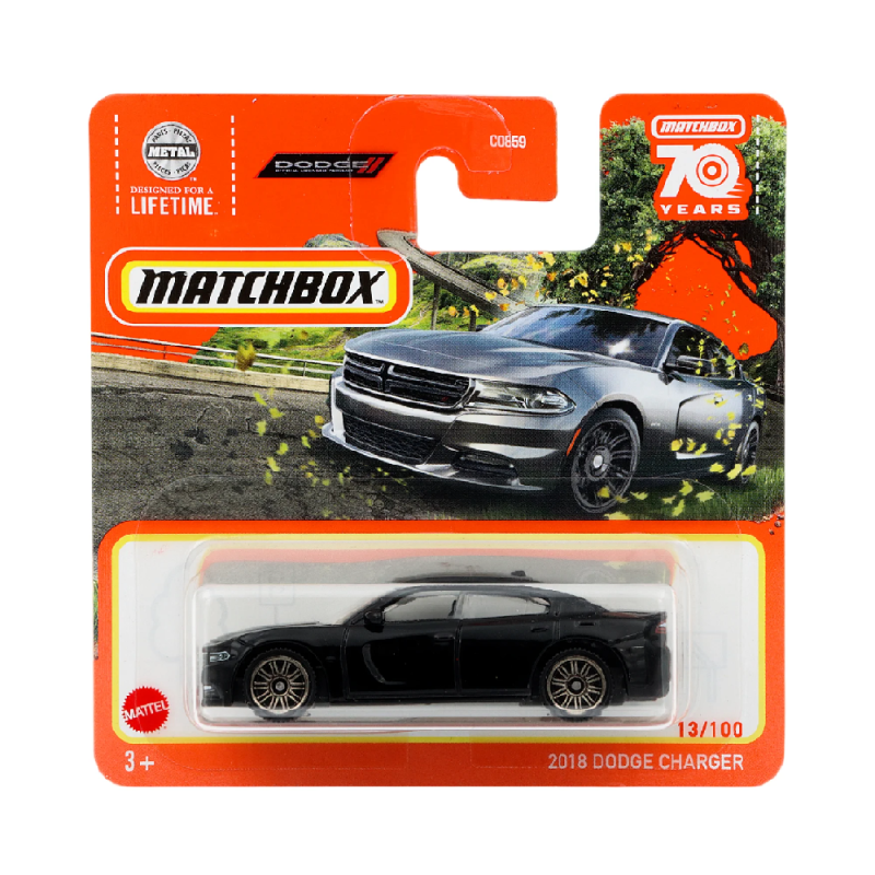 Mattel Matchbox - Αυτοκινητάκι, 2018 Dodge Charger (13/100) HLD13 (C0859)