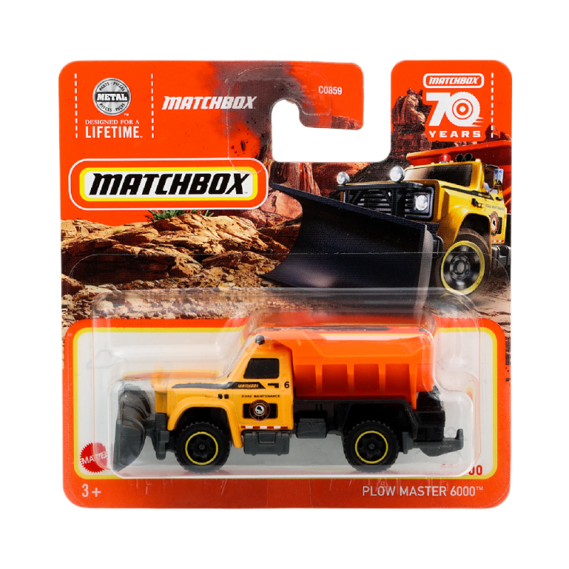 Mattel Matchbox - Αυτοκινητάκι, Plow Master 6000 (64/100) HLD30 (C0859)