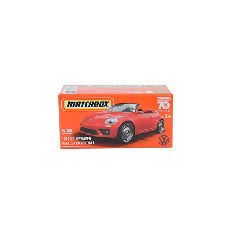 Mattel Matchbox - Αυτοκινητάκι Σε Κουτί, 2019 Volkswagen Beetle Convertible (98/100) HLF17 (DNK70)