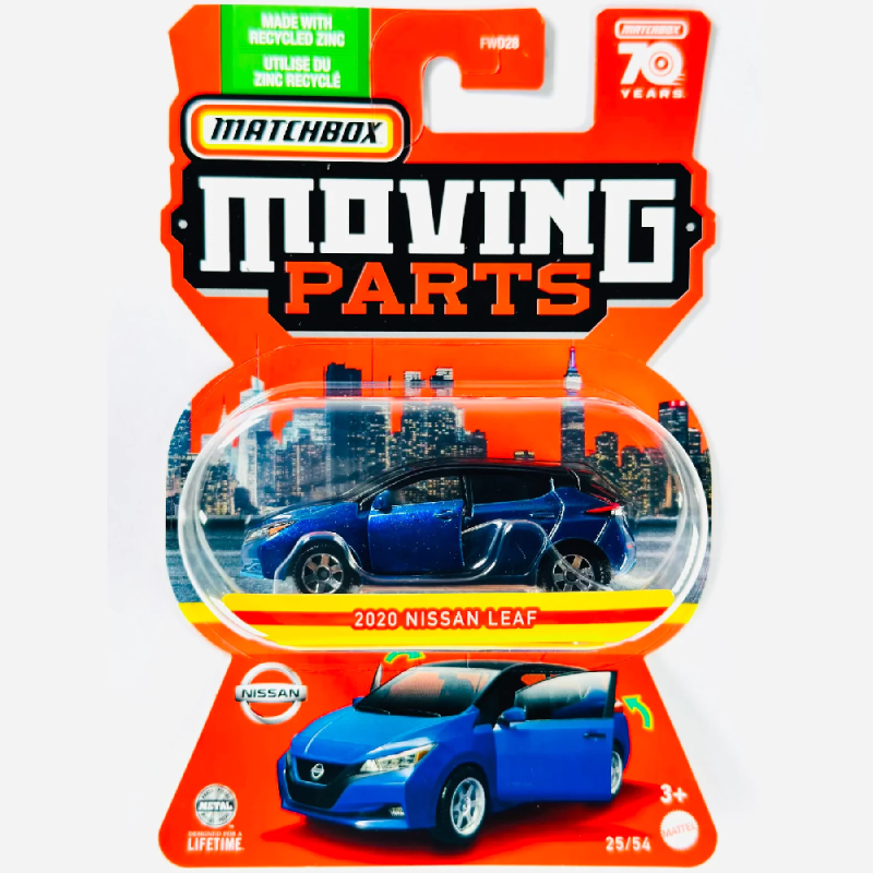 Mattel Matchbox - Moving Parts, 2020 Nissan Leaf (25/54) HLG10 (FWD28)