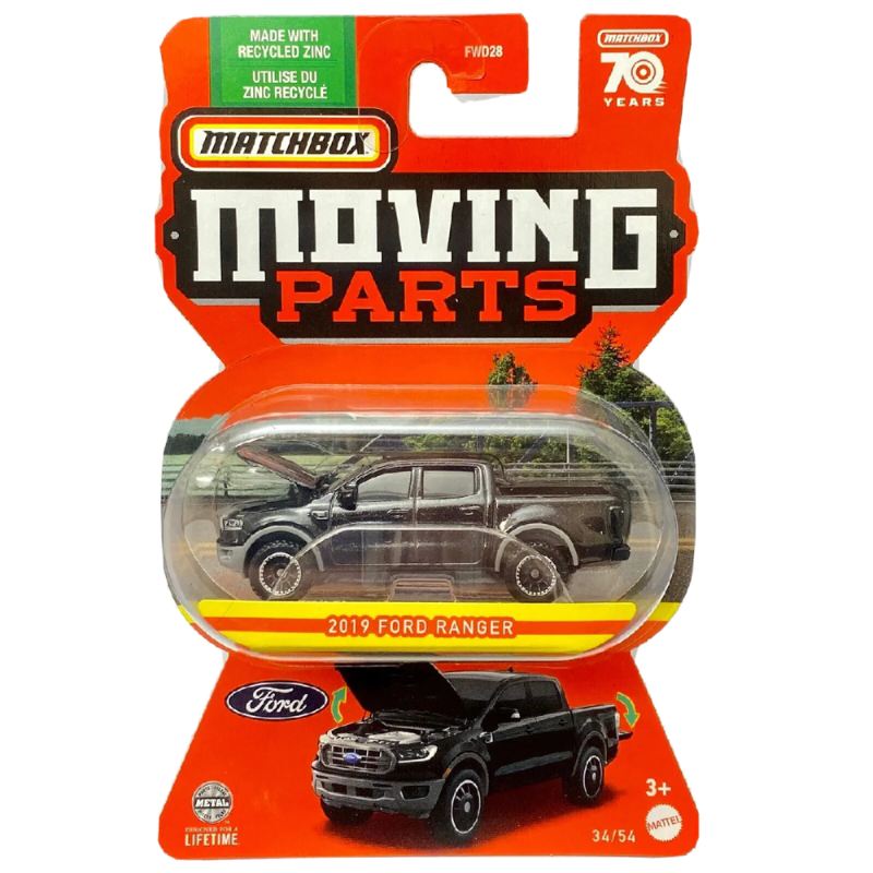 Mattel Matchbox - Moving Parts, 2019 Ford Ranger (34/54) HLG19 (FWD28)