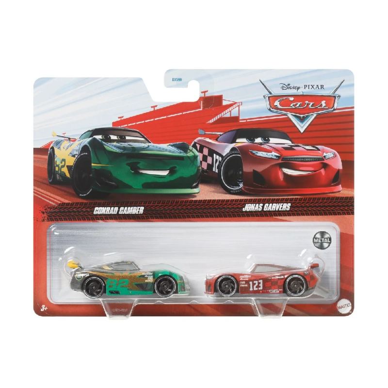 Mattel Cars - Σετ Με 2 Αυτοκινητάκια, Caleb Worley & Jet Robinson HLH61 (DXV99)