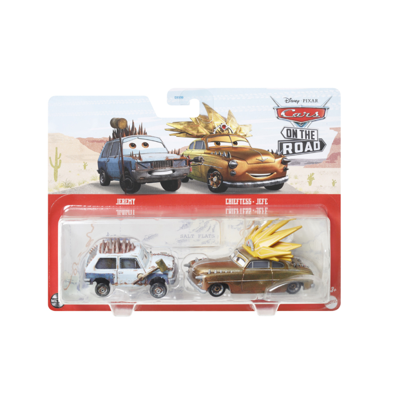 Mattel Cars - Σετ Με 2 Αυτοκινητάκια, Jeremy & Chieftess HLH64 (DXV99)