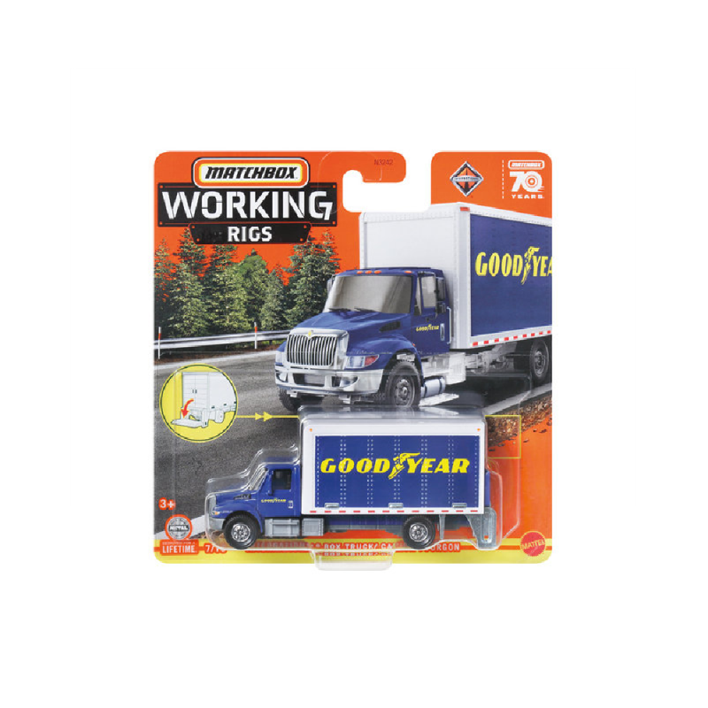 Mattel Matchbox - Working Rigs, International Box Truck/ Camion Fourgon (7/16) HLM94 (N3242)