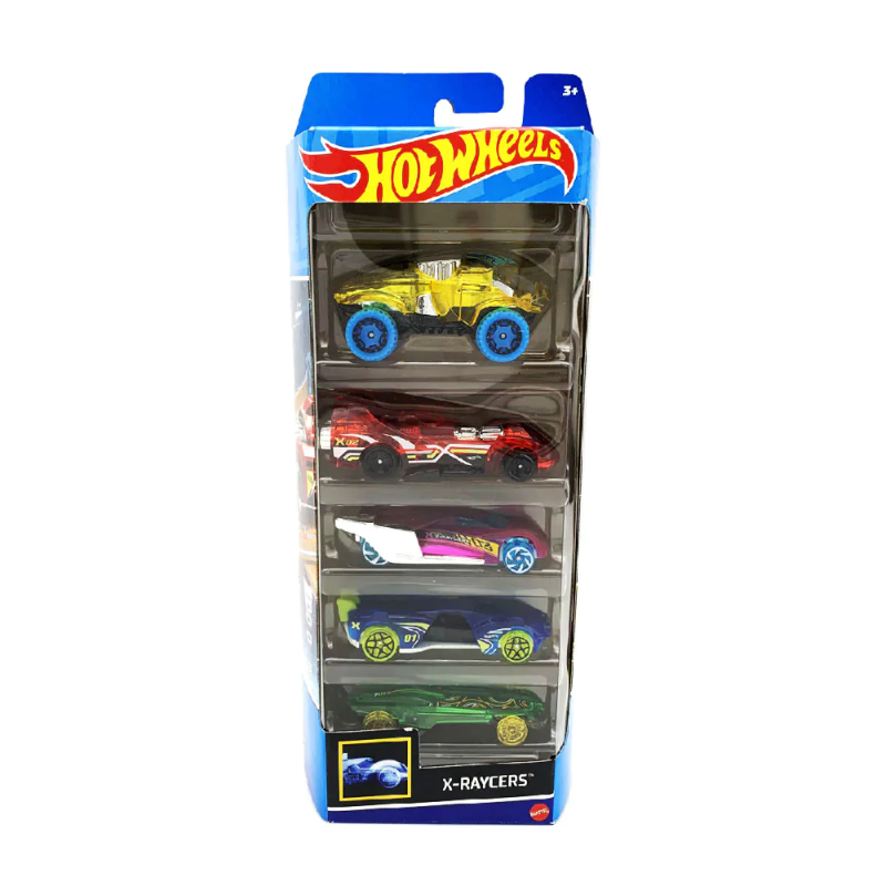 Mattel Hot Wheels – Αυτοκινητάκια 1:64 Σετ Των 5, X-Raycers HLY64 (01806)