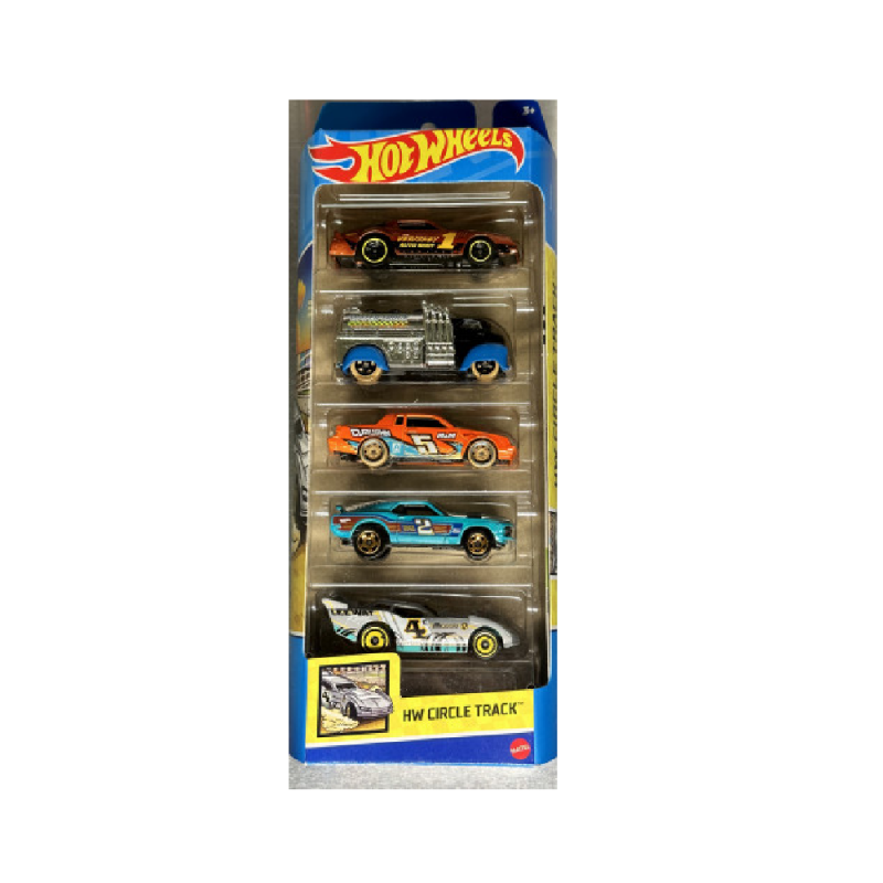 Mattel Hot Wheels – Αυτοκινητάκια 1:64 Σετ Των 5, HW Circle Track HLY65 (01806)