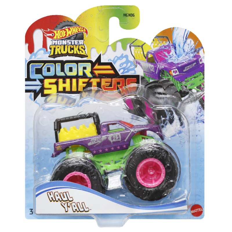 Mattel Hot Wheels - Monster Trucks, Color Shifters, Haul Y΄All HMH35 (HGX06)
