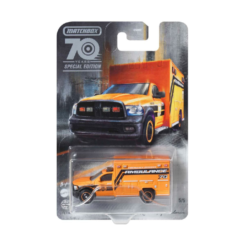 Mattel Matchbox - Moving Parts, 2019 Ram Ambulance (5/5) HMV17 (HMV12)