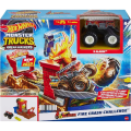 Mattel Hot Wheels - Monster Trucks Arena Smashers, 5 Alarm, Fire Crash Challenge HNB90 (HNB87)