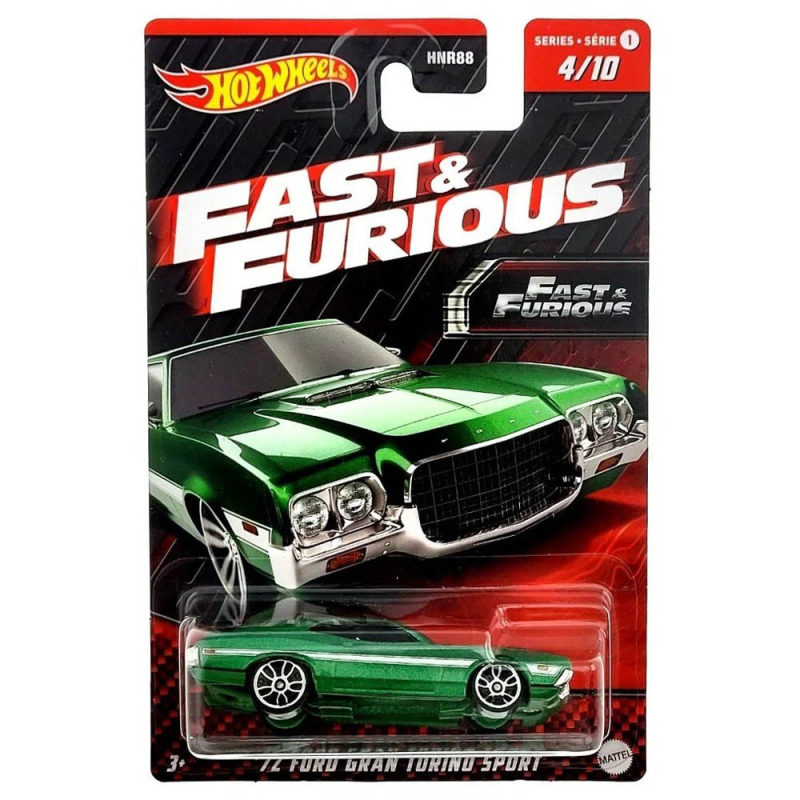 Mattel Hot Wheels - Fast And Furious, ΄72 Ford Gran Torino Sport (4/10) HNR94 (HNR88)
