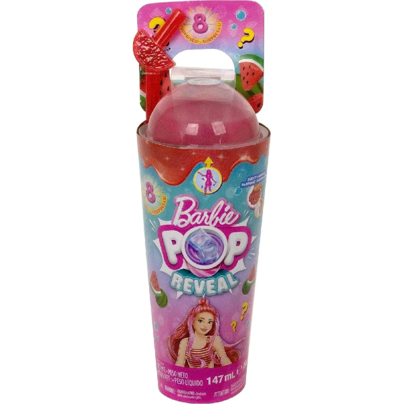 Mattel Barbie - Pop Reveal, Καρπούζι Fruit Series Με 8 Εκπλήξεις HNW43 (HNW40)