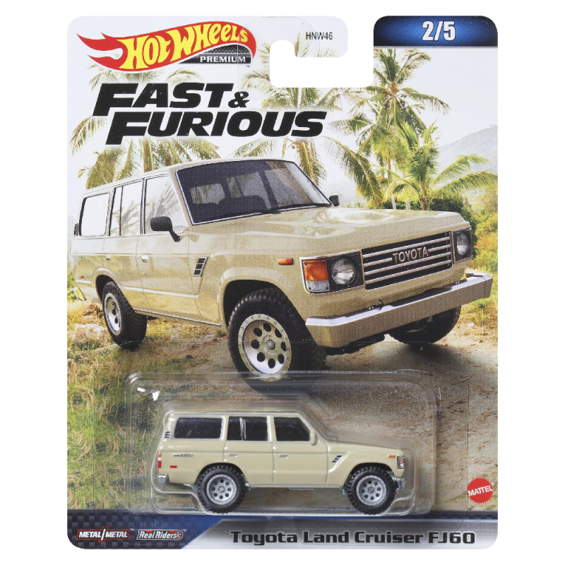 Mattel Hot Wheels Premium - Fast & Furious, Toyota Land Cruiser FJ60 (2/5) HNW53 (HNW46)