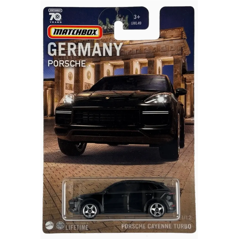 Mattel Matchbox - Αυτοκινητάκι Γερμανικό Μοντέλο, Porsche Cayenne Turbo (11/12) HPC66 (GWL49)