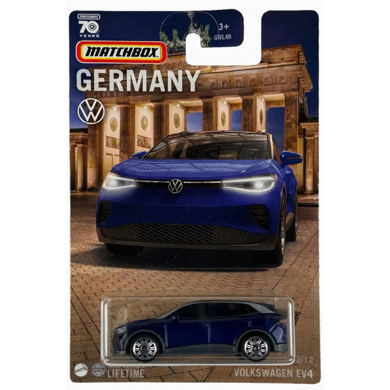 Mattel Matchbox - Αυτοκινητάκι Γερμανικό Μοντέλο, Volkswagen EV4 (12/12) HPC67 (GWL49)