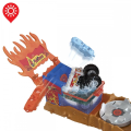 Mattel Hot Wheels - Monster Trucks, Σετ παιχνιδιού Χρωμοκεραυνών Monster Trucks Πυροσβεστικό HPN73