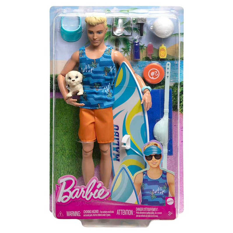 Mattel Barbie - Ken Beach Με Σανίδα Surf HPT50 (HPT49)