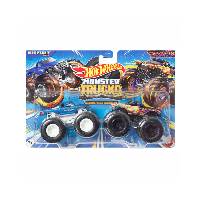 Mattel Hot Wheels - Monster Trucks, Demolition Doubles, Bigfoot VS Samson HWN59 (FYJ64)