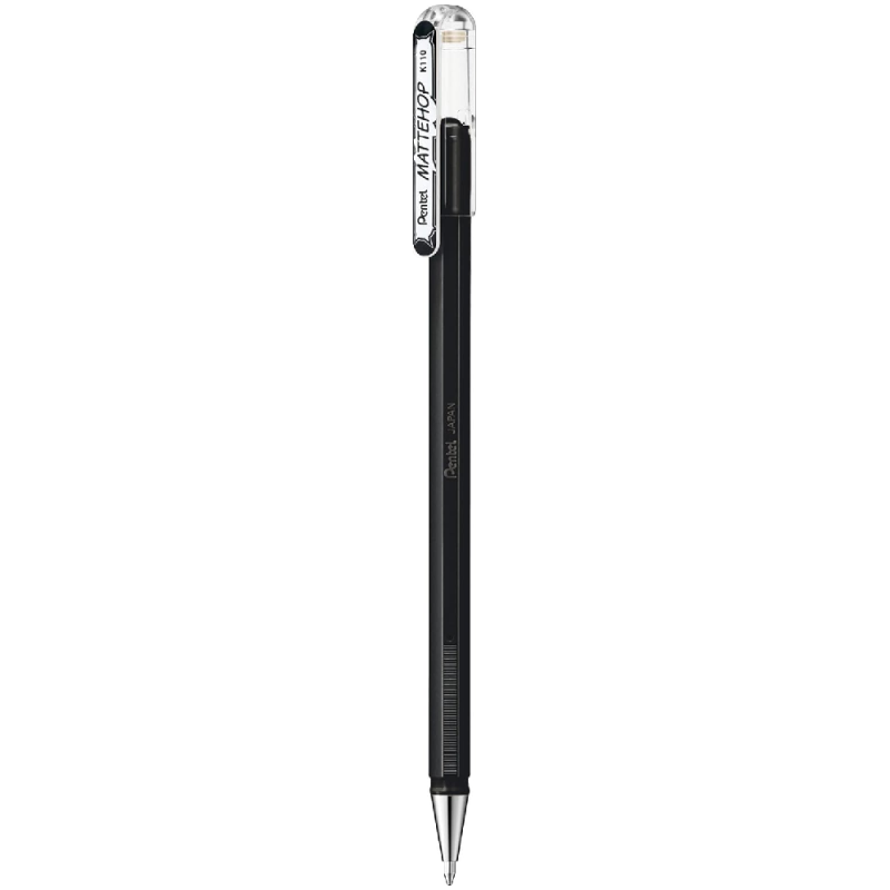 Pentel - Στυλό Mattehop Gel 1.0mm, Black K110-VAX