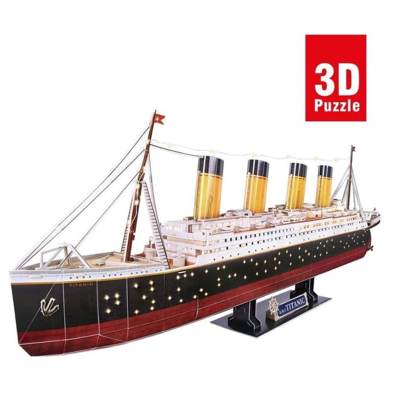 Cubic Fun - 3D Led Puzzle, Titanic 224 Pcs L521h