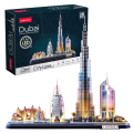 Cubic Fun - 3D Led Puzzle, Cityline Archicture Model, Dubai 182 Pcs L523h