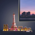 Cubic Fun - 3D Led Puzzle, Cityline Archicture Model, Paris 115 Pcs L525h