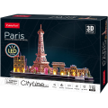 Cubic Fun - 3D Led Puzzle, Cityline Archicture Model, Paris 115 Pcs L525h