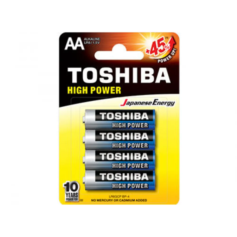 Toshiba - Αλκαλικές Μπαταρίες AA Σετ 4 Τεμ LR6GCP BP-4