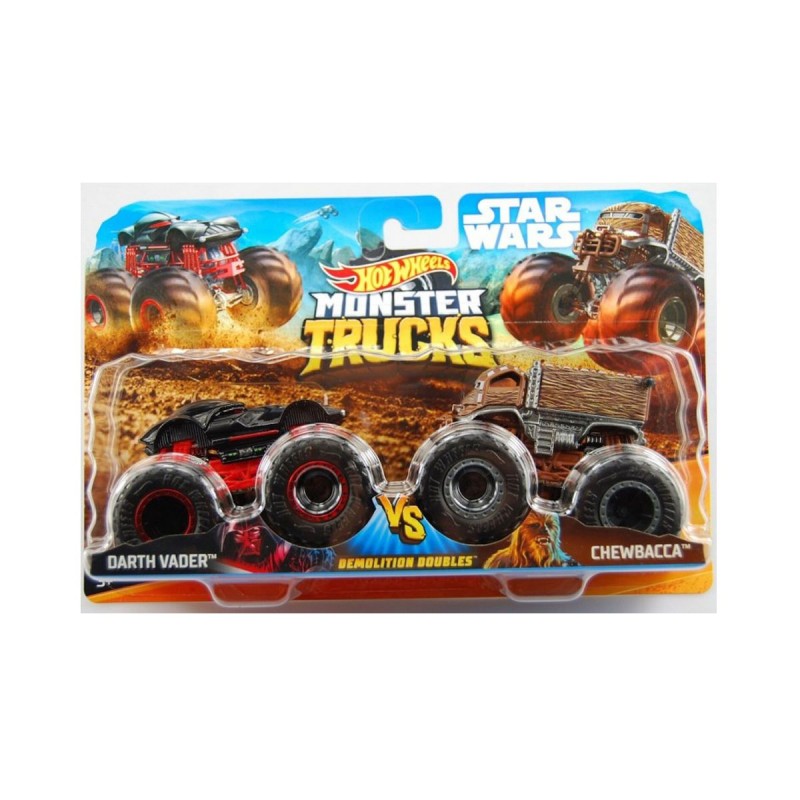 Mattel Hot Wheels - Monster Trucks Σετ Των 2 Darth Vader Vs Chewbacca GBT67 (FYJ64)