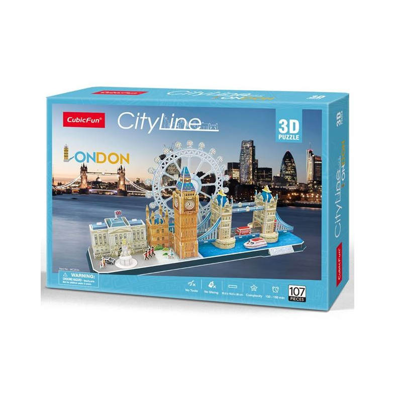 Cubic Fun - 3D Puzzle City Line, London 107 Pcs MC253h