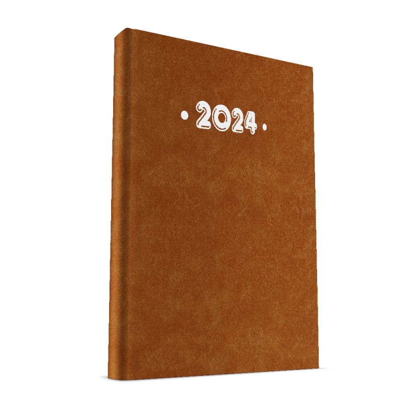 Υδρόγειος – Ημερήσιο Ημερολόγιο PVC 2024, Brown 12×17 0305