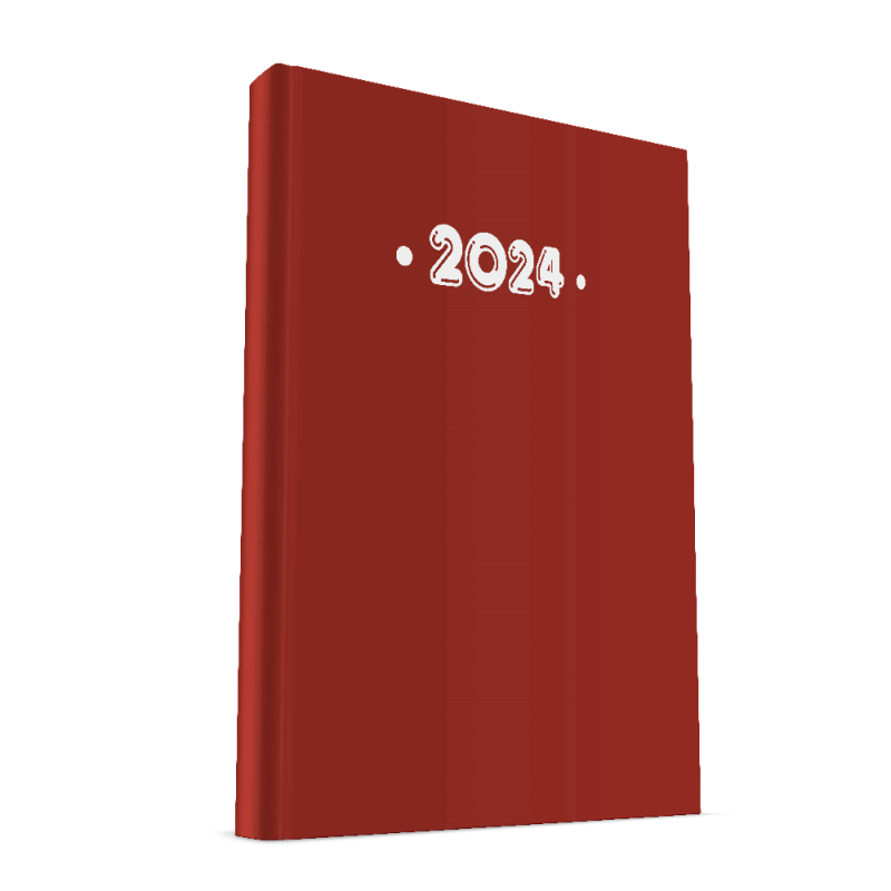 Υδρόγειος – Ημερήσιο Ημερολόγιο PVC 2024, Bordeaux 12×17 0305
