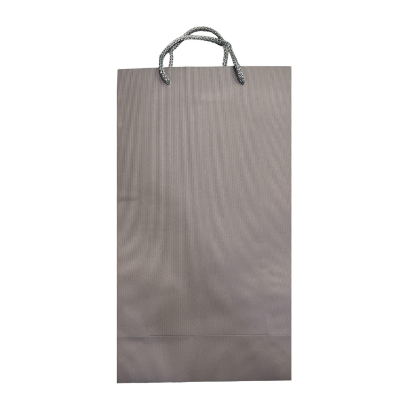 Νάκος ΑΒΕΕ - Χάρτινη Τσάντα Δώρου, Γκρι Ματ 24×40×10 εκ ΣΜ10Α-Π