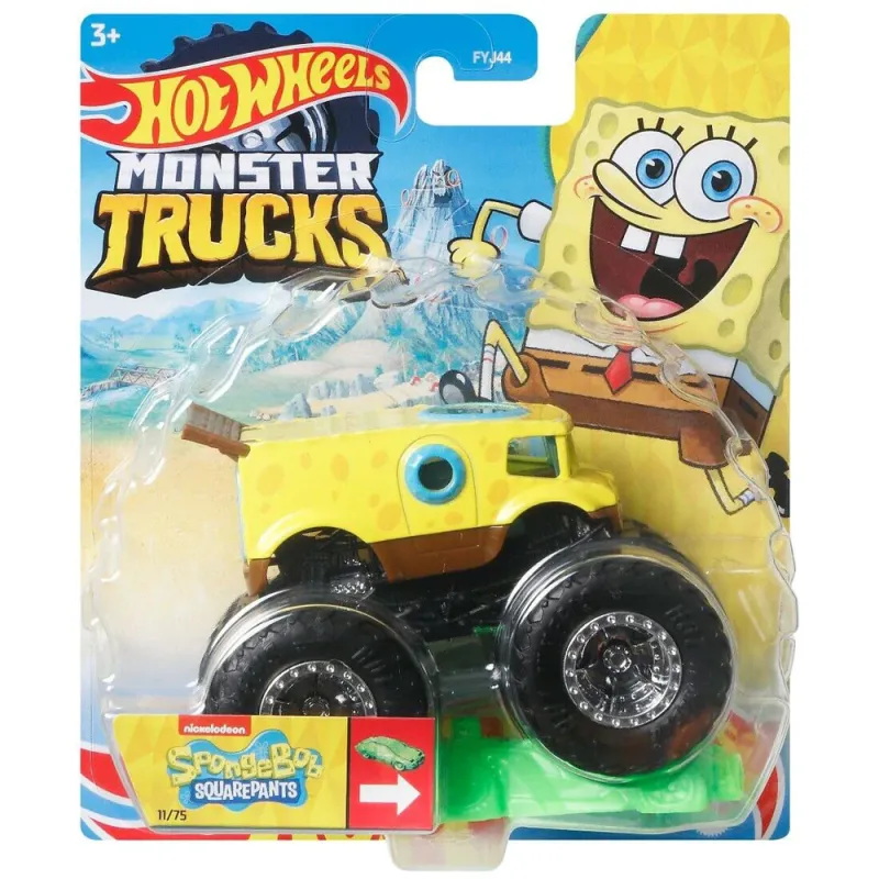 Mattel Hot Wheels - Monster Trucks, Sponge Bob Square Pants (11/75) HHG81 (FYJ44)
