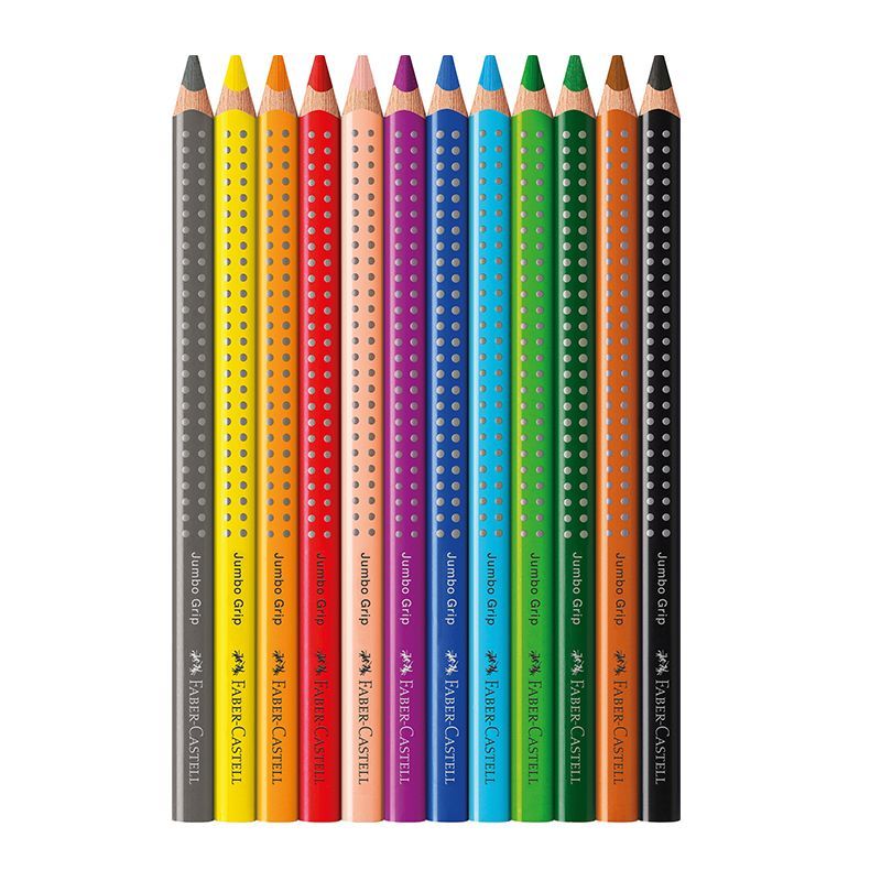 Faber Castell - Ξυλομπογιές Jumbo Grip 12Τμχ 110912