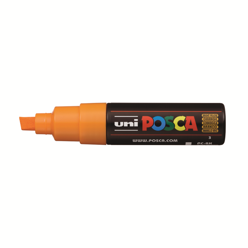 Uniball - Μαρκαδοράκι Posca PC-8K 8.0 mm Bright Yellow 3 91656