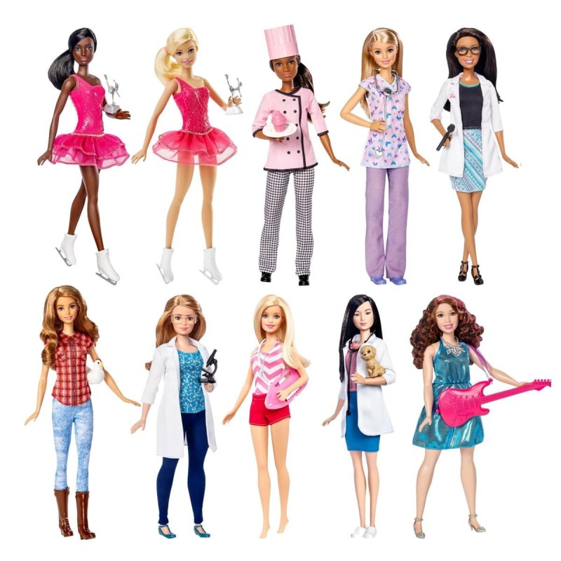 Mattel Barbie - Σετ Επαγγέλματα - 7 Σχέδια DVF50