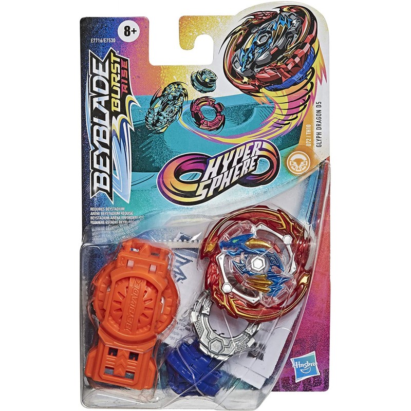 Hasbro Beyblade – Burst Rise Hypersphere Glyph Dragon D5 E7716 (E7530)