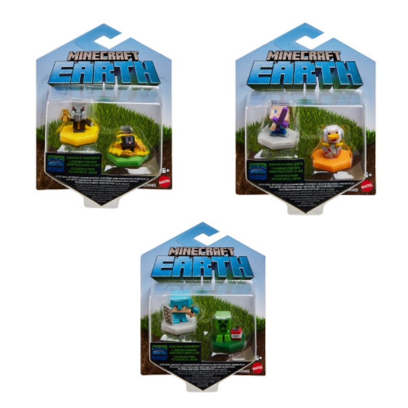 Mattel Minecraft - Earth Φιγούρες Σετ των 2 Με Τσιπάκι - GKT41