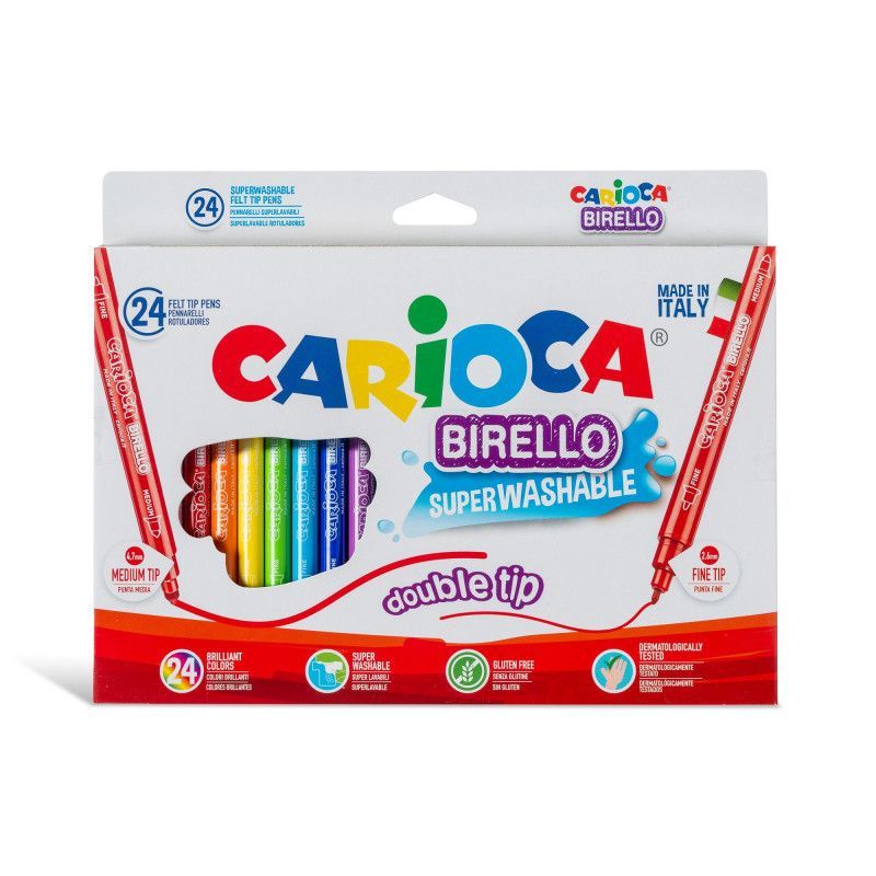 Carioca - Μαρκαδόροι Birello Double Tip 24 Τμχ 41521