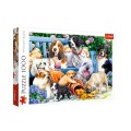 Trefl - Puzzle Dogs In Garden 1000 Pcs 10556