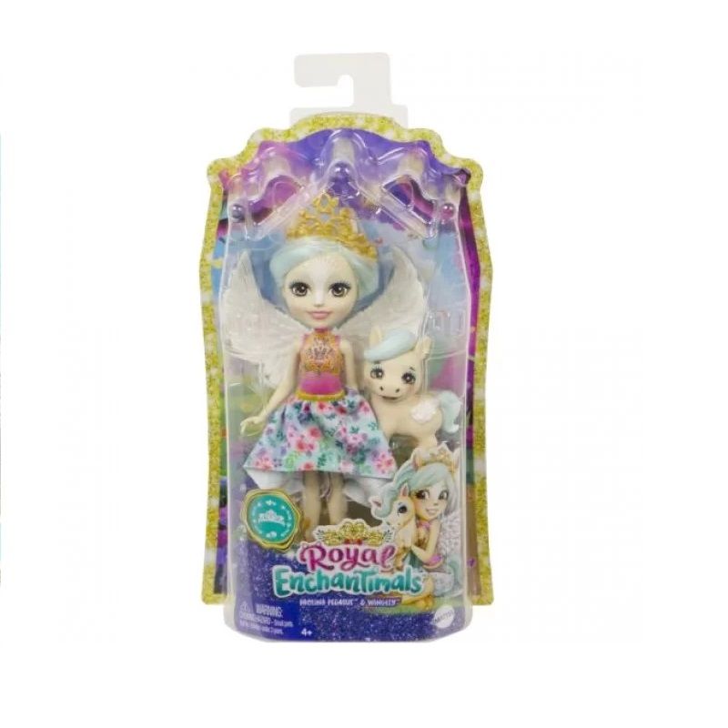 Mattel Enchantimals Royals – Κούκλα Και Ζωάκι Paolina Pegasus & Wingley GYJ03 (FNH22)