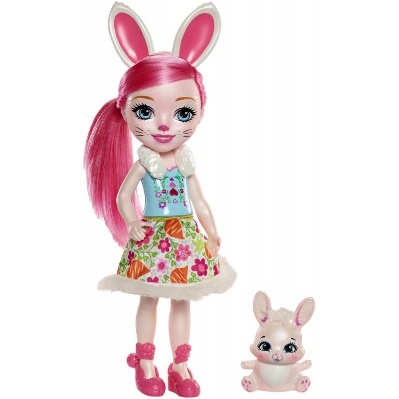 Mattel Enchantimals - Μεγάλη Κούκλα, Bree Bunny & Twist FRH52 (FRH51)