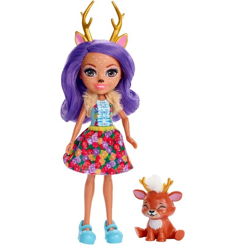 Mattel Enchantimals – Κούκλα Και Ζωάκι Danessa Deer & Sprint FXM75 (DVH87)