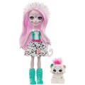 Mattel Enchantimals - Κούκλα Και Ζωάκι Sybill Snow Leopard & Flake GJX42 (FNH22)